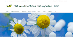 Desktop Screenshot of naturesintentionsnaturopathy.com