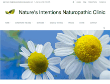 Tablet Screenshot of naturesintentionsnaturopathy.com